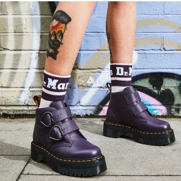 Dr. Martens Shoes - Dr Martens Devon, purple size 8. Worn once